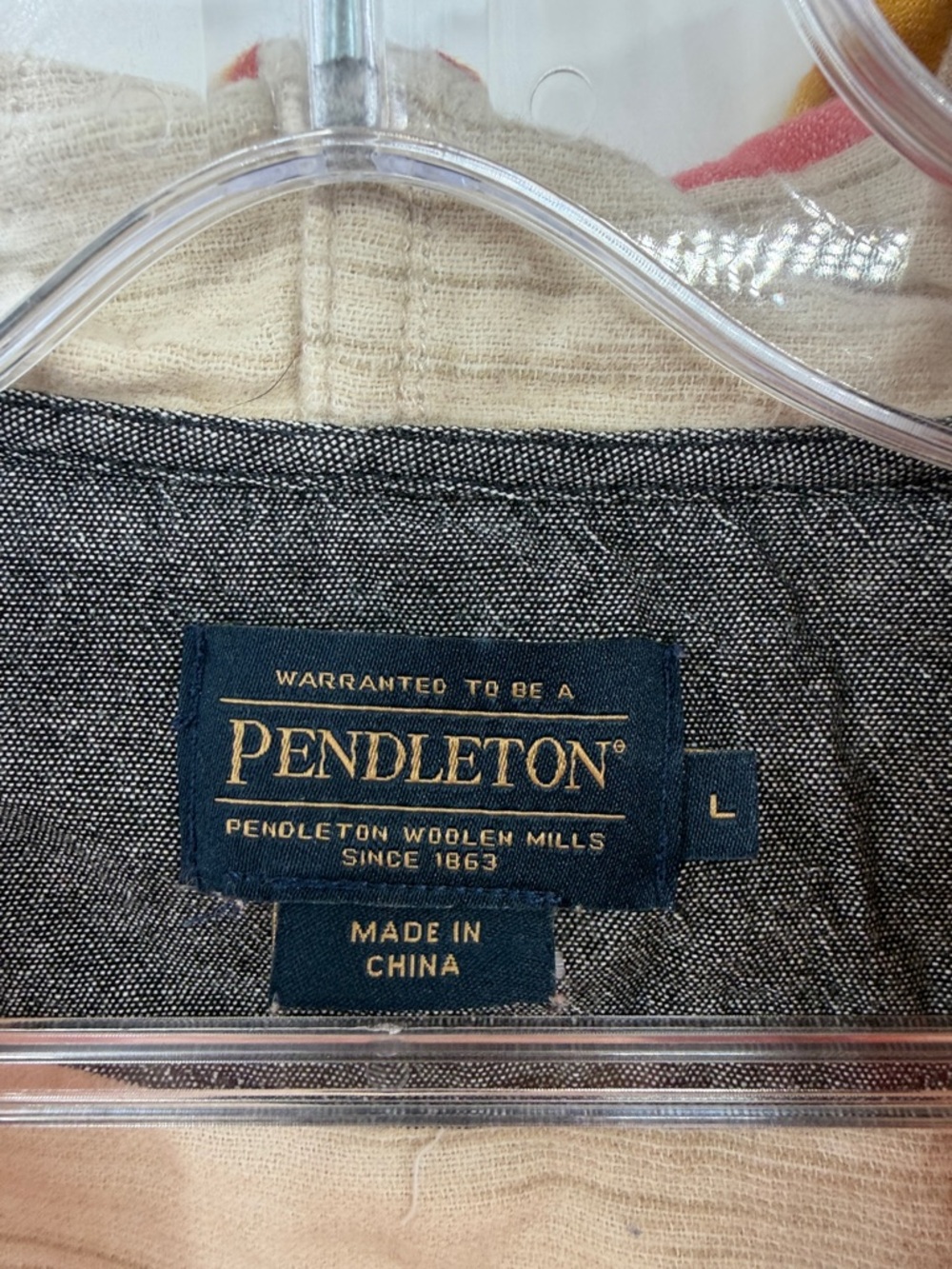 Pendleton Women's Button Front Aztec Cotton Hoodie - Rose Bronze - Large - Picture 4 of 7